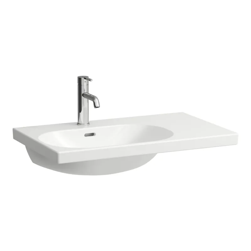 Laufen Lua aszimmetrikus mosdó jobb oldali pulttal, 75x46 cm LCC felülettel H8170860001041Laufen Szuper akció