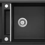 Deante MAGNETIC mágneses gránit mosogató, 2-medencés csepegtetővel, grafit metál ZRM_G213Deante Prémium