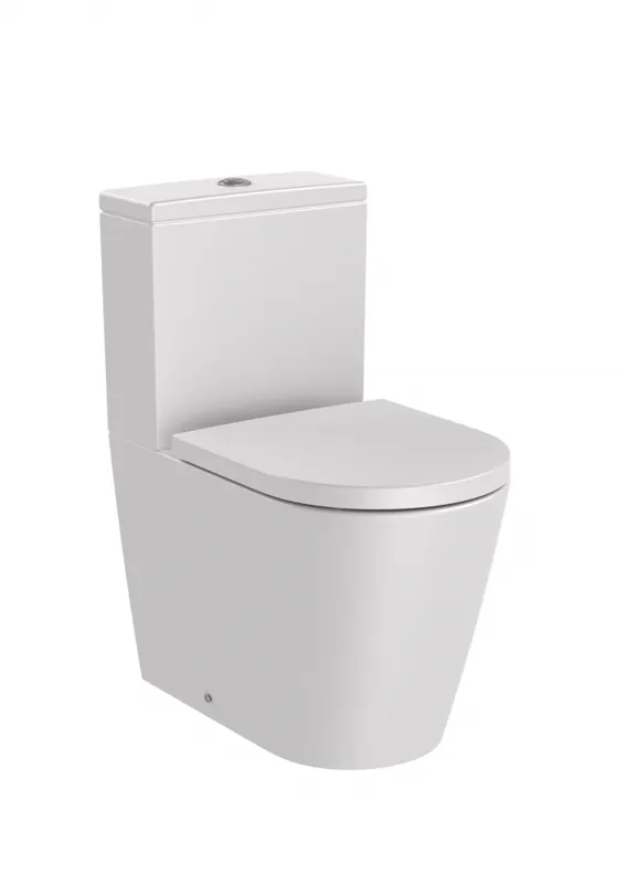 Legjobb ár Roca Inspira Round Compact falra tolható Rimless monoblokkos wc csésze, pearl A342529630Roca