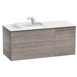 Roca Beyond 120 cm balos fürdőszoba bútor mosdóval, texturált tölgy A851391402Roca Expressz kézbesítés
