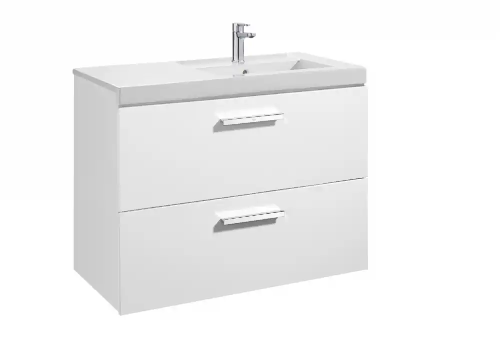 Nézd meg most Roca Prisma 90 cm fürdőszoba bútor jobbos mosdóval, fényes fehér A855954806Roca
