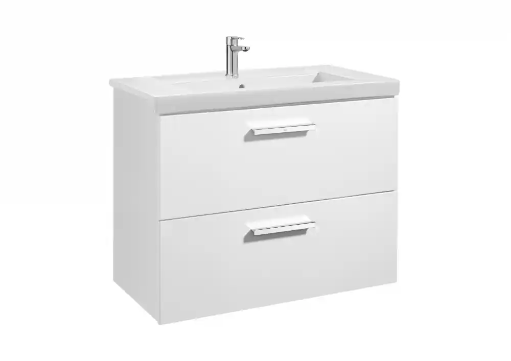 Expressz kézbesítés Roca Prisma 80 cm fürdőszoba bútor mosdóval, fényes fehér A855952806Roca