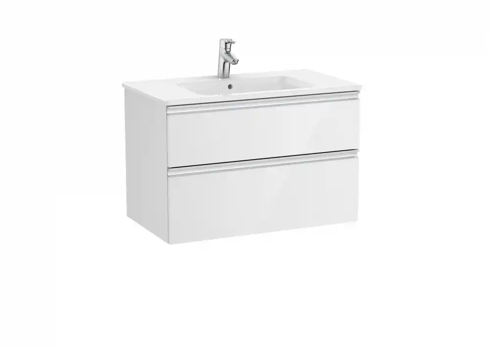 Roca The Gap 80 cm fürdőszoba bútor mosdóval, fényes fehér A851478806Roca Korlátozott ajánlat