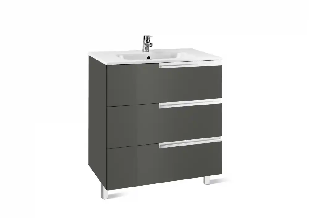 Roca Victoria-N Family 80 cm fürdőszoba bútor mosdóval, antracitszürke A855837153Roca Legkelendőbb