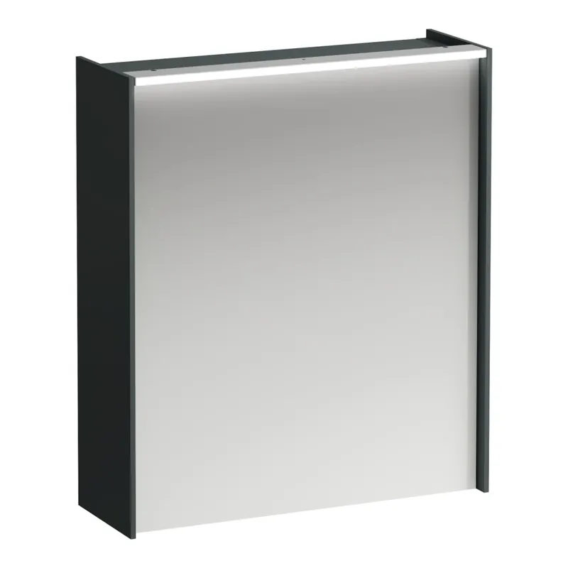 Ne maradj le Laufen Lani 60 cm-es tükrös szekrény led világítással jobb oldali zsanér, traffic grey H4037321122661Laufen