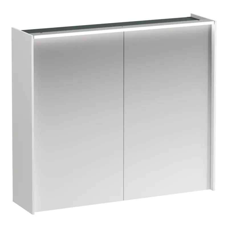 Laufen Lani 80 cm-es tükrös szekrény led világítással, fényes fehér H4037621122611Laufen Kiárusítás