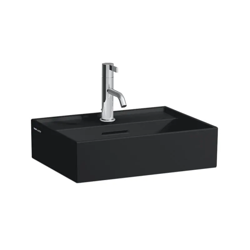 Vásárlói kedvenc Laufen KARTELL BY LAUFEN 45x34 cm mosdó, matt fekete H8153307161041Laufen