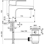 Kedvezmény Ideal Standard Cerafine D 80 mm mosdó csaptelep leeresztővel, króm BC685AAIdeal Standard