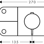 Korlátozott ajánlat AXOR One falsík alatti termosztát 3 fogyasztóhoz, króm 45713000Axor