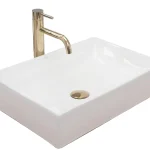 Árcsökkenés Rea Inga 51x34,5 cm pultra ültethető mosdó, fehér REA-U1022Rea