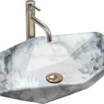 Rea Vegas Granit 57x37 cm pultra ültethető mosdó, kőhatású REA-U5602Rea Kedvezményes ár