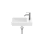 Roca Ona Fineceramic Compact kézmosó 45x26 cm, jobb csaplyukas, fehér Supraglaze A327681S00Roca Újdonság