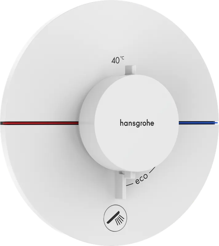 Hansgrohe ShowerSelect Comfort S falsík alatti 1 funkciós termosztát mennyiségszabályozóval, matt fehér 15562700Hansgrohe Expressz szállítás