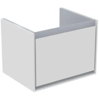 Különleges ajánlat Ideal Standard Connect Air Cube 53 cm fali mosdótartó szekrény 1 fiókkal, fehér/szürke E0846KNIdeal Standard