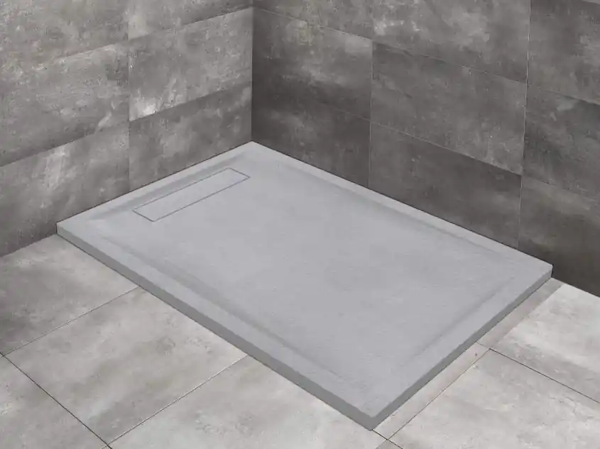 Radaway Doris F 140x80 szögletes öntöttmárvány zuhanytálca, szürke DF1480-52Radaway Újdonság
