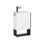 Kedvezményes ár Roca Mini mosdószekrény kézmosóval, fényes fehér A852008806Roca