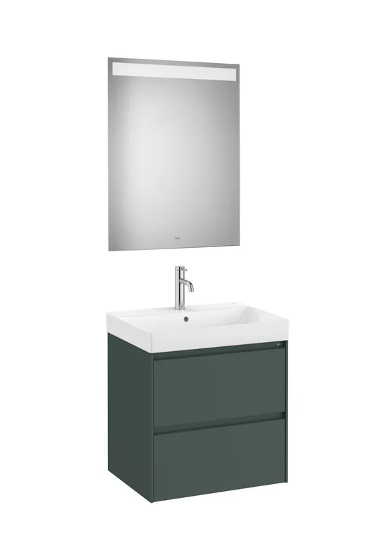 Csak ma Roca Ona 60 cm-es fürdőszobabútor szett, matt zöld A851704513Roca