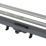 ALCA (Alcaplast) APZ19 SIMPLE zuhanyfolyóka peremmel kétoldalú ráccsal APZ19-650Alcaplast Expressz szállítás