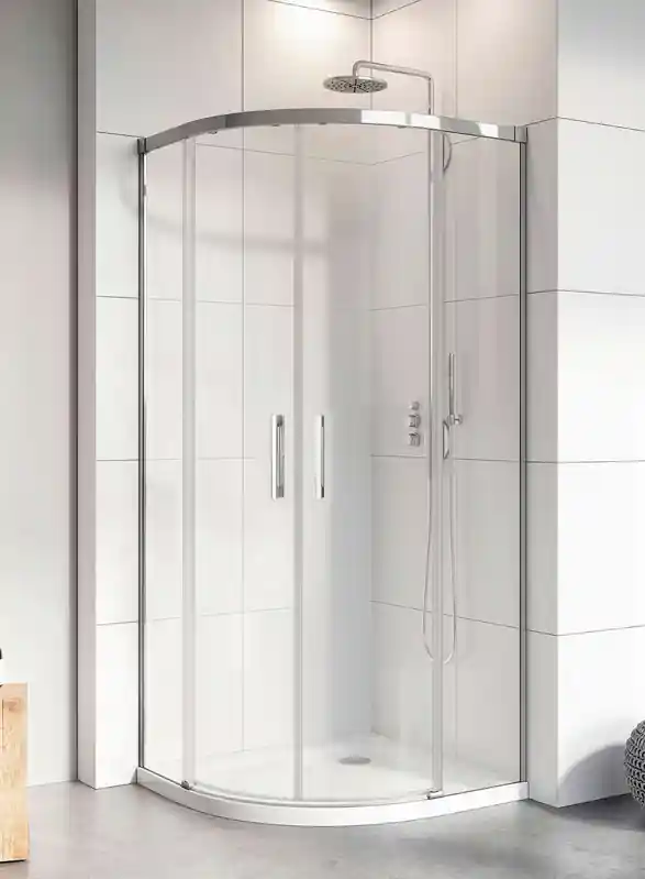 Radaway Idea PDD íves zuhanykabin 90x90 cm, króm színű profil 387139-01-01, 387140-01-01Radaway Árengedmény