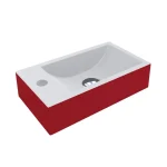 Korlátozott ajánlat LunArt Amy R 41x23 cm jobbos mosdó, RAL szín 5999123002679-CLunArt