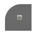 Radaway Kios A 90x90 cm íves zuhanytálca, betonszürke KA9090-52Radaway Ne maradj le