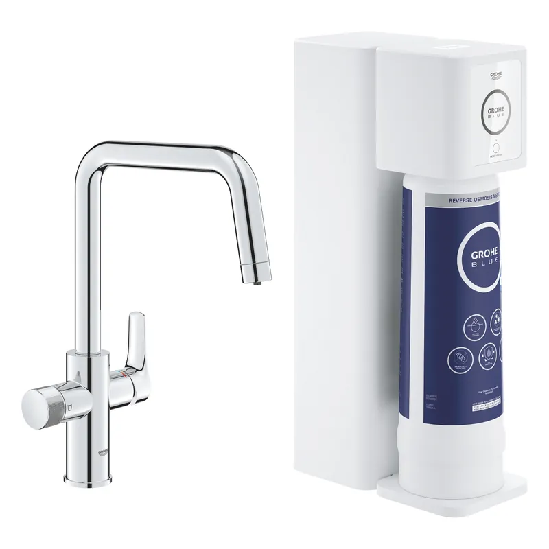 Expressz szállítás Grohe Blue Pure Eurosmart kezdőkészlet fordított ozmózis szűrővel, króm 30586000Grohe
