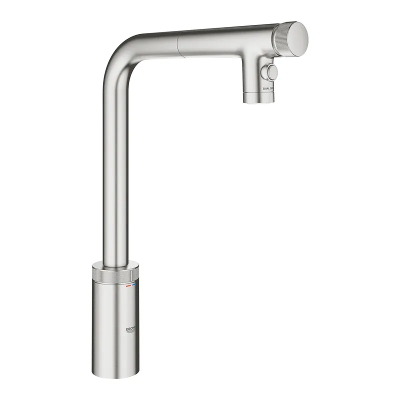 Árcsökkenés Grohe Minta SmartControl mosogató csaptelep SmartControl vezérléssel, supersteel 31889DC0Grohe