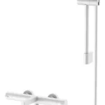 Különleges ajánlat AREZZO design ELEGANT termosztátos kádcsaptelep zuhanyszettel, matt fehér AR-1295MWArezzo Design