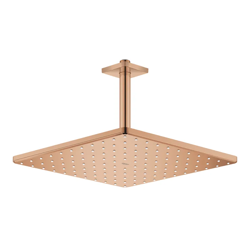 Kihagyhatatlan ajánlat Grohe Rainshower Mono 310 Cube fejzuhany készlet mennyezetre 142 mm, 1 funkciós warm sunset 26566DA0Grohe