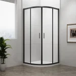 Sapho POLYSAN EASY LINE BLACK 80x80 cm íves zuhanykabin transzparent üveggel, matt fekete EL2515BPolysan Nézd meg most