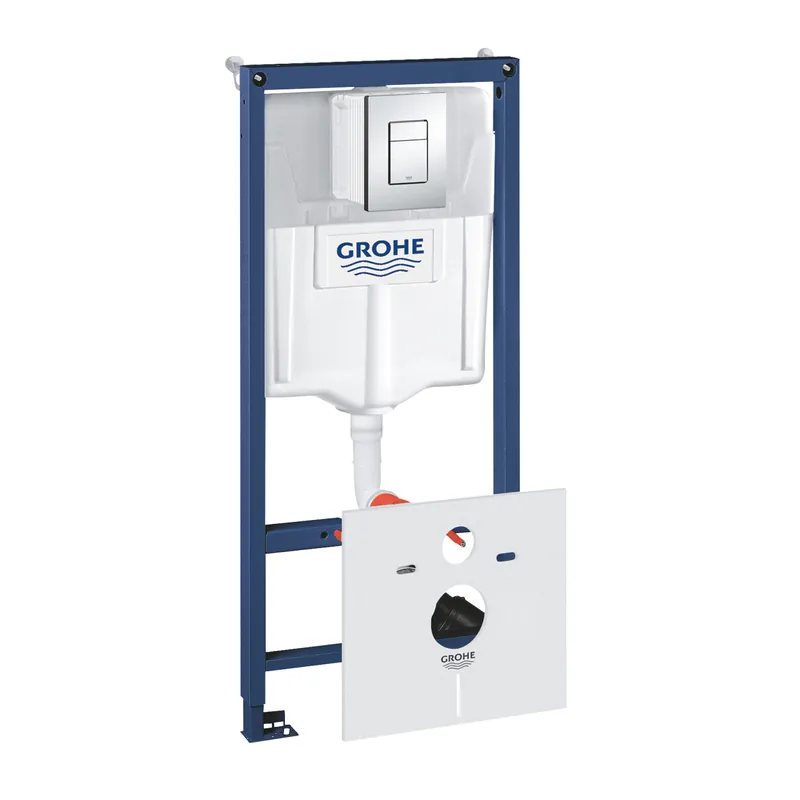 Grohe Rapid SL 4 az 1-ben WC szett, króm nyomólap, rögzítőfül, zajcsökkentő 38775001Grohe Olcsóbb