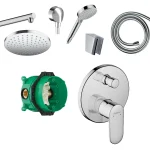 Biztonságos fizetés Hansgrohe Vernis Blend falsík alatti csaptelep szett, króm SZP-HG26Hansgrohe