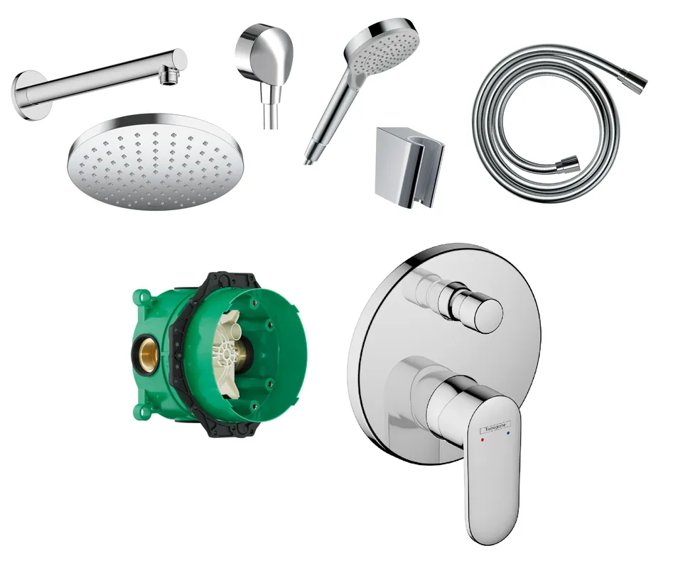 Biztonságos fizetés Hansgrohe Vernis Blend falsík alatti csaptelep szett, króm SZP-HG26Hansgrohe