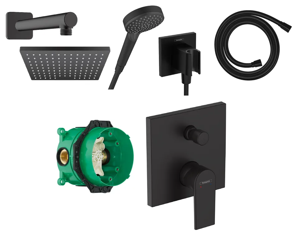 Hansgrohe Vernis Shape falsík alatti csaptelep szett, matt fekete SZP-HG31Hansgrohe Expressz szállítás