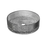 Riho GLAMOUR 35,5 cm pultra ültethető üvegmosdó, Smoke W047001114Riho Utolsó esély