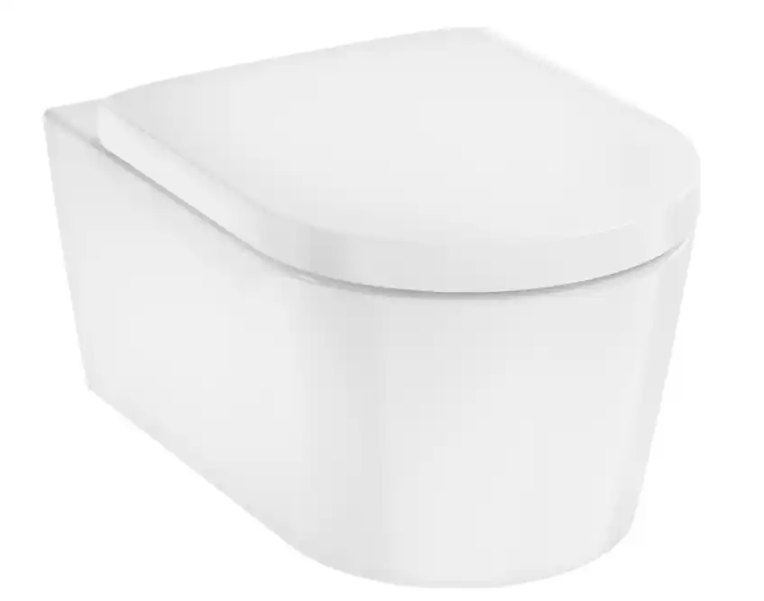 Vedd meg online Hansgrohe EluPura S Fali WC Set 540 perem nélküli AquaFall Flush WC ülőkével és SoftClose, QuickRelease fedéllel, HygieneEffect 62021450Hansgrohe