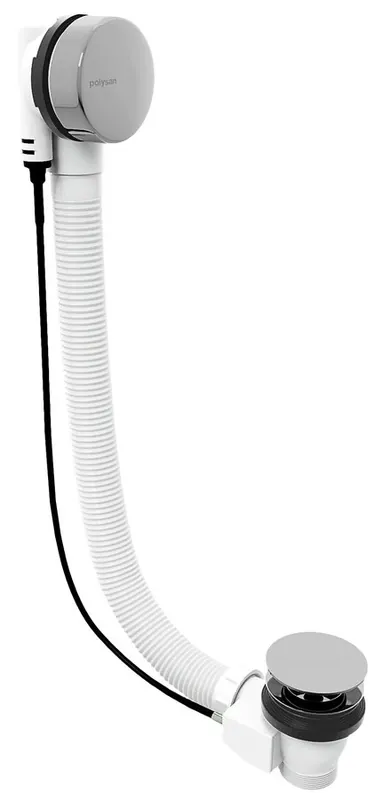 Olcsóbb Sapho POLYSAN 100 cm bovdenes kád lefolyó, króm 71854Polysan