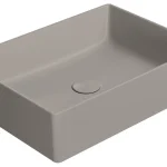Végkiárusítás Sapho GSI KUBE X 50x37 cm kerámiamosdó, matt tortora 942905Sapho