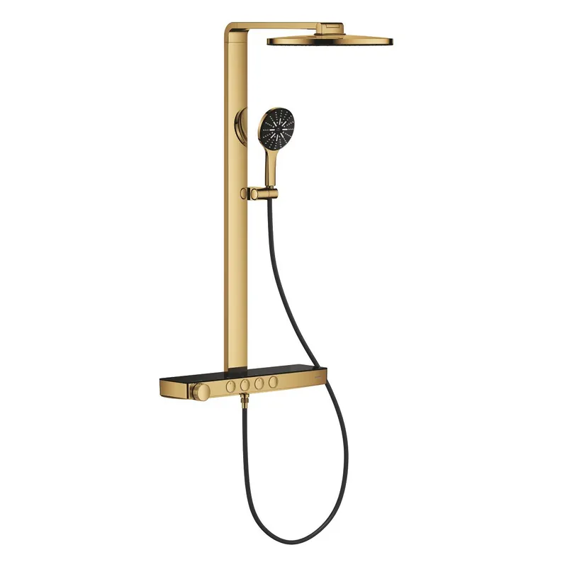 Alacsony ár Grohe Rainshower Aqua Pure termosztátos zuhanyrendszer falra szerelésre, cool sunrise 101680GL00Grohe