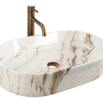 Exkluzív ajánlat REA Nadia 60 Marrone pultra ültethető mosdó 60x38 cm REA-U9239Rea