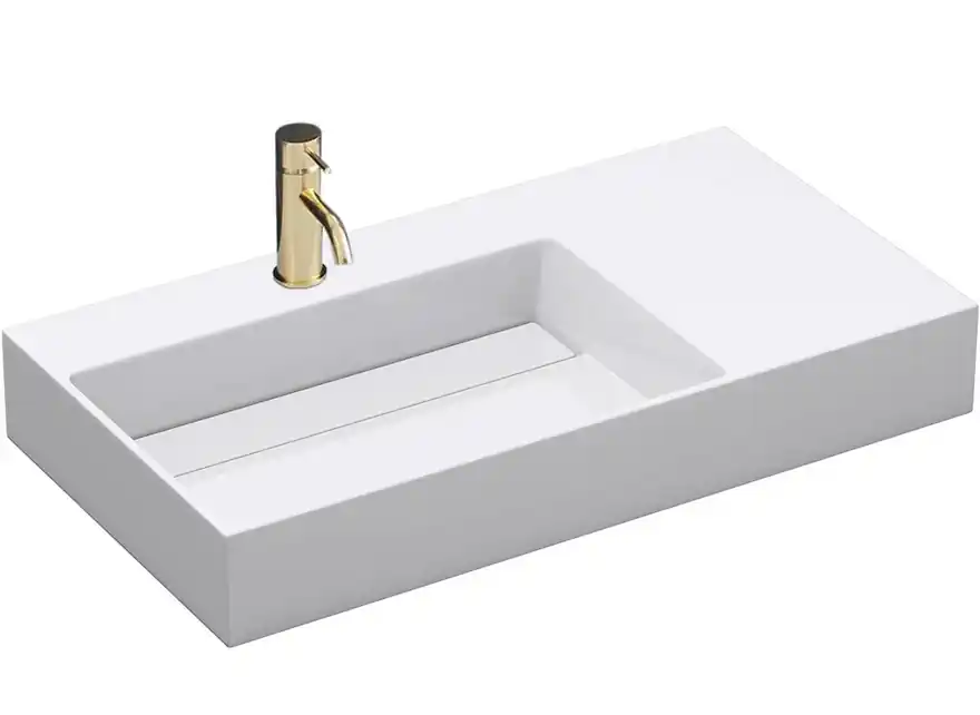 Rea Archi pultra ültethető mosdó 75x45 cm, fehér REA-U4300Rea Expressz szállítás