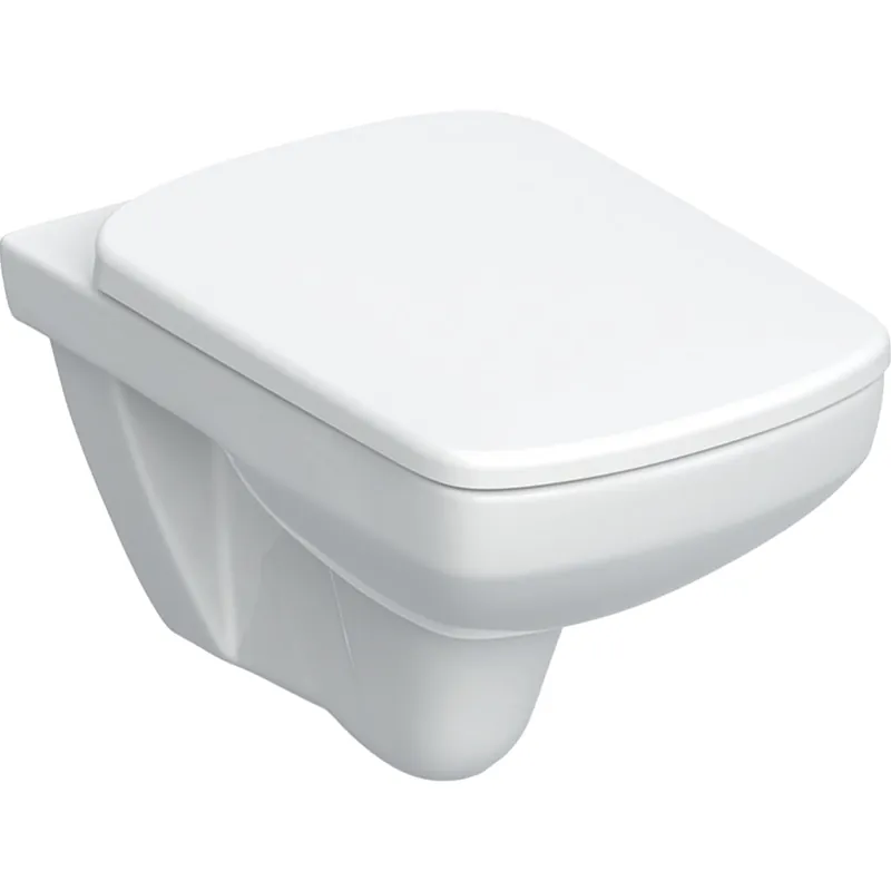 Geberit Selnova Square fali WC mélyöblítésű készlet, Rimfree, WC-ülőkével 501.961.00.1Geberit Különleges ajánlat