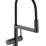Hansgrohe Talis Select M54 PowderSpray egykaros konyhai csaptelep Semi-Pro, 3jet, szálcsiszolt fekete króm 72861340Hansgrohe Akciós ár