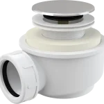 Outlet ALCA (Alcaplast) click/clack zuhanytálca szifon, króm A476Alcaplast