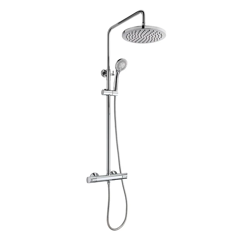 Biztonságos fizetés Strohm Teka Inca termosztátos zuhanyrendszer, króm 532780200Teka
