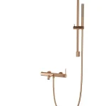 Legkelendőbb AREZZO design NOVA kádcsaptelep szett, szálcsiszolt rozé arany AR-2104BRArezzo Design