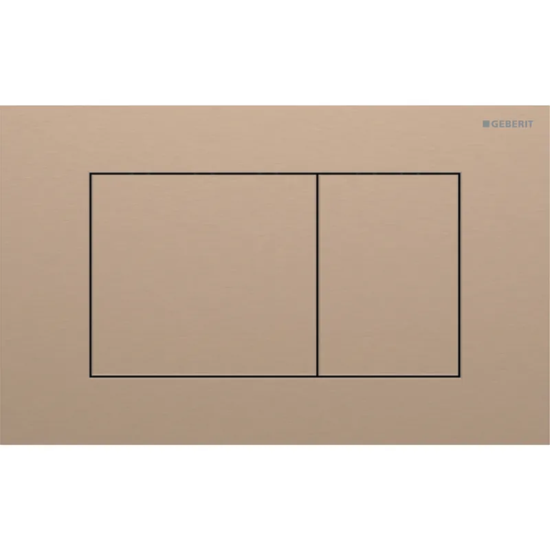Geberit Sigma40 Square működtetőlap 2 mennyiséges öblítéshez easy-to-clean bevonattal, szálcsiszolt vörös arany 115.629.QB.1Geberit Szuper akció