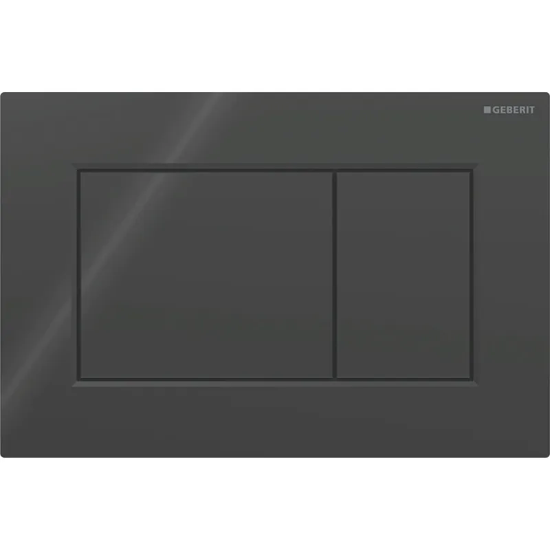 Akciós ár Geberit Sigma01 Square működtetőlap 2 mennyiséges öblítéshez, fényes fekete 115.660.DW.1Geberit