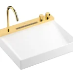 Hansgrohe Avalegra AquaUnit 580/475 mosdórendszer zuhanyvízsugárral, polírozott arany hatású 22472990Hansgrohe Legjobb ár
