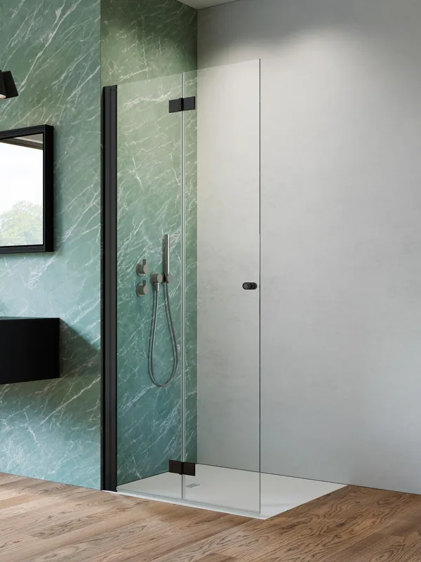 Legjobb ár Radaway Nes Black KDD-B 90 cm balos Walk-in zuhanyfal, matt fekete 10024090-54-01LRadaway